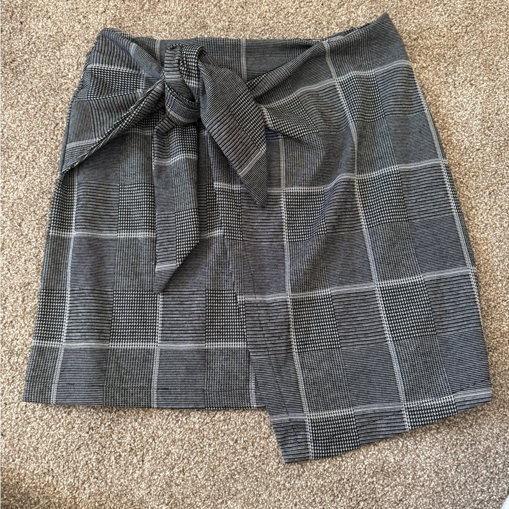 Gray Plaid Women's Skirt